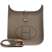 Hermès Etoupe Clemence Evelyne III 29 Gold Hardware, 2023