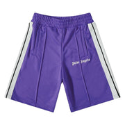 Palm Angels Classic Track Shorts Purple/White