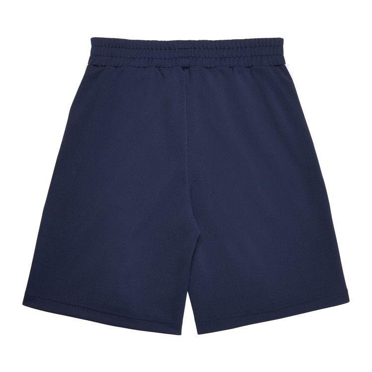 Palm Angels Classic Track Shorts Navy Blue/White