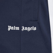 Palm Angels Classic Track Shorts Navy Blue/White