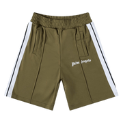 Palm Angels Classic Track Shorts Military/White
