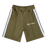 Palm Angels Classic Track Shorts Military/White