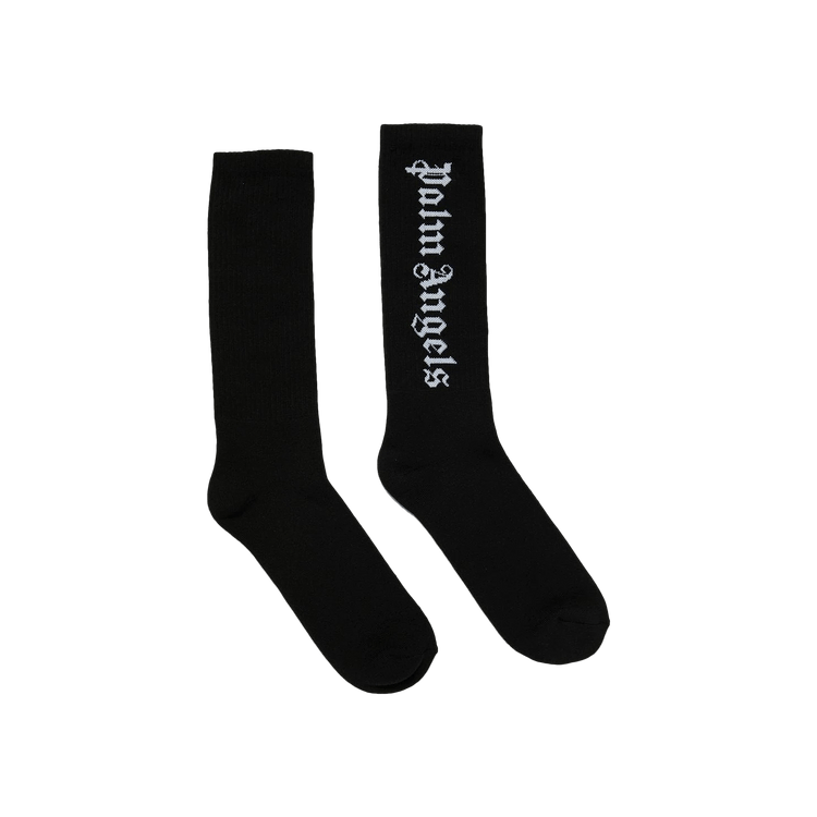 Palm Angels Classic Logo Socks Black/White