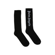 Palm Angels Classic Logo Socks Black/White