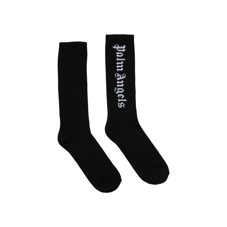Palm Angels Classic Logo Socks Black/White