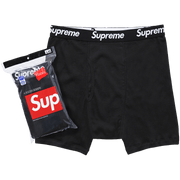 Supreme x Hanes Boxer Briefs (4 Pack) Black