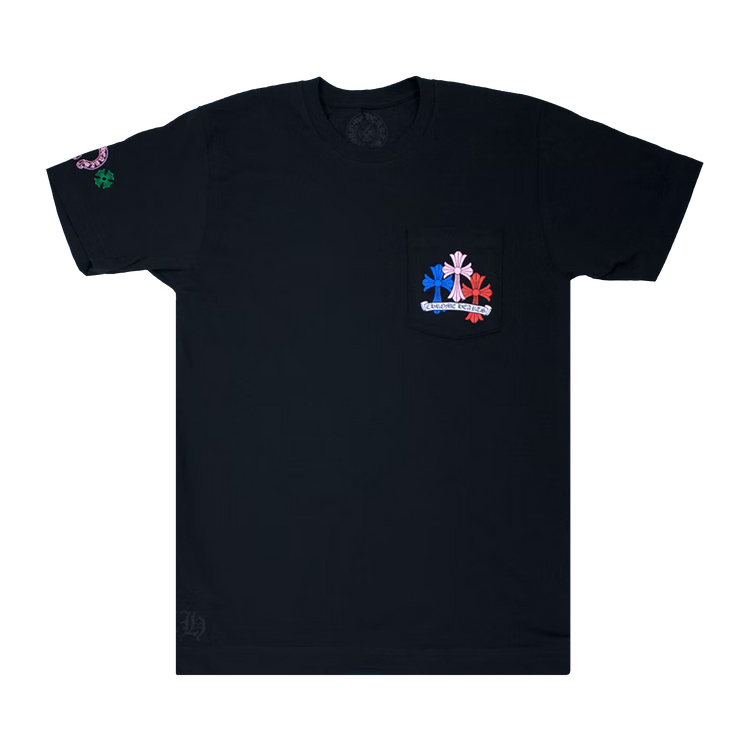 Chrome Hearts Cross Cemetery T-Shirt Black/Multicolor