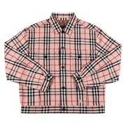 Supreme x Burberry Denim Trucker Jacket Pink
