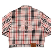 Supreme x Burberry Denim Trucker Jacket Pink