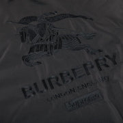 Supreme x Burberry Shearling Collar Down Puffer Jacket Black