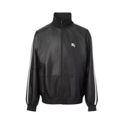 Supreme x Burberry Embroidered Logo Lambskin Funnel-Neck Jacket (Burberry Exclusive) Black