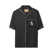 Supreme x Burberry Icon Stripe Silk Pyjama Shirt (Burberry Exclusive) Black