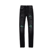 Amiri Ultra Suede MX1 Jean Aged Black