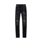 Amiri Ultra Suede MX1 Jean Aged Black