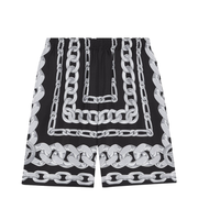 Silk Medusa Chains Bermuda Shorts