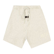 Essentials Shorts SS22 Flocked - Light Oatmeal