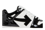 OFF-WHITE Out Of Office OOO Low Tops Patent Black White