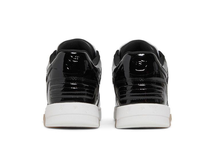 OFF-WHITE Out Of Office OOO Low Tops Patent Black White