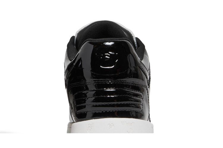 OFF-WHITE Out Of Office OOO Low Tops Patent Black White