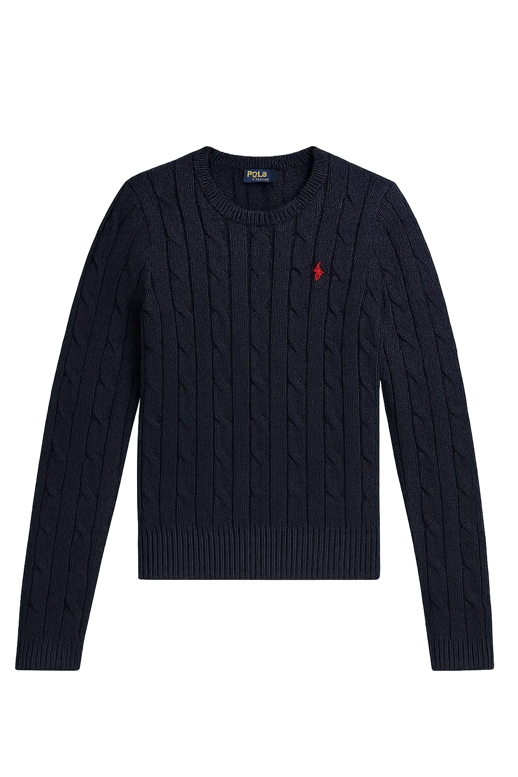 Polo Ralph Lauren Cable-Knit Cotton Crewneck Sweater Hunter Navy
