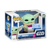 Pop! Grogu with Snack (Flocked)
