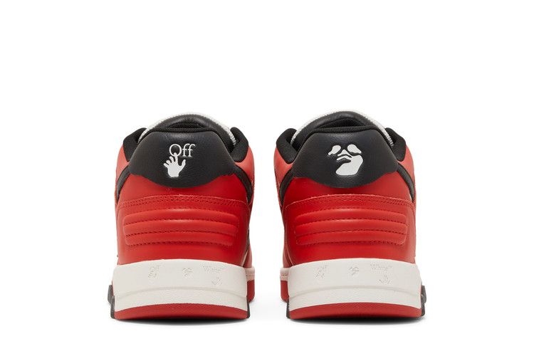 OFF-WHITE Out Of Office OOO Low Tops Black White Red