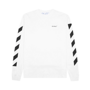 Off-White Diag Helvetica Skate Long-Sleeve T-Shirt White/Black
