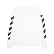Off-White Diag Helvetica Skate Long-Sleeve T-Shirt White/Black