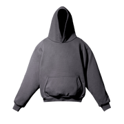 Yeezy Gap Engineered by Balenciaga Logo Shrunken Hoodie Black