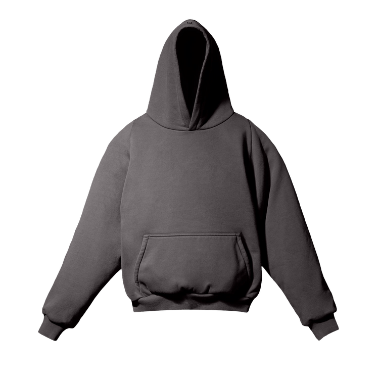 Yeezy Gap Engineered by Balenciaga Logo Shrunken Hoodie Dark Grey