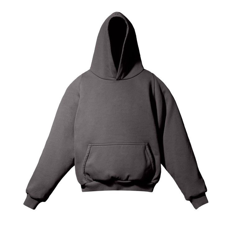 Yeezy Gap Engineered by Balenciaga Logo Shrunken Hoodie Dark Grey