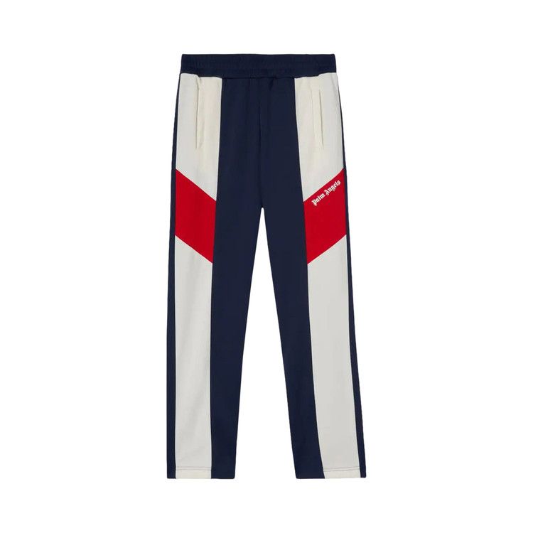 Palm Angels V Colorblock Track Pants Navy Blue/White