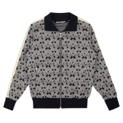 Palm Angels PA Jaquard Track Jacket Navy Blue/Off White