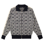 Palm Angels PA Jaquard Track Jacket Navy Blue/Off White