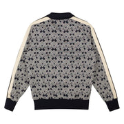 Palm Angels PA Jaquard Track Jacket Navy Blue/Off White