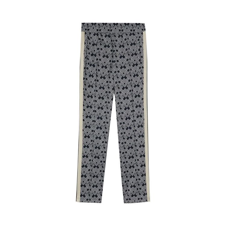 Palm Angels PA Jaquard Track Pants Navy Blue/Off White