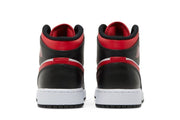 AIR JORDAN 1 MID BLACK FIRE RED (GS)