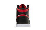 AIR JORDAN 1 MID BLACK FIRE RED (GS)