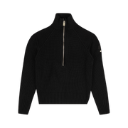 Moncler Knit Zip Up Sweater Jacket Black
