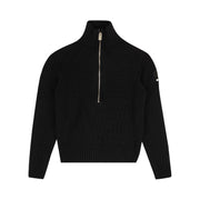 Moncler Knit Zip Up Sweater Jacket Black