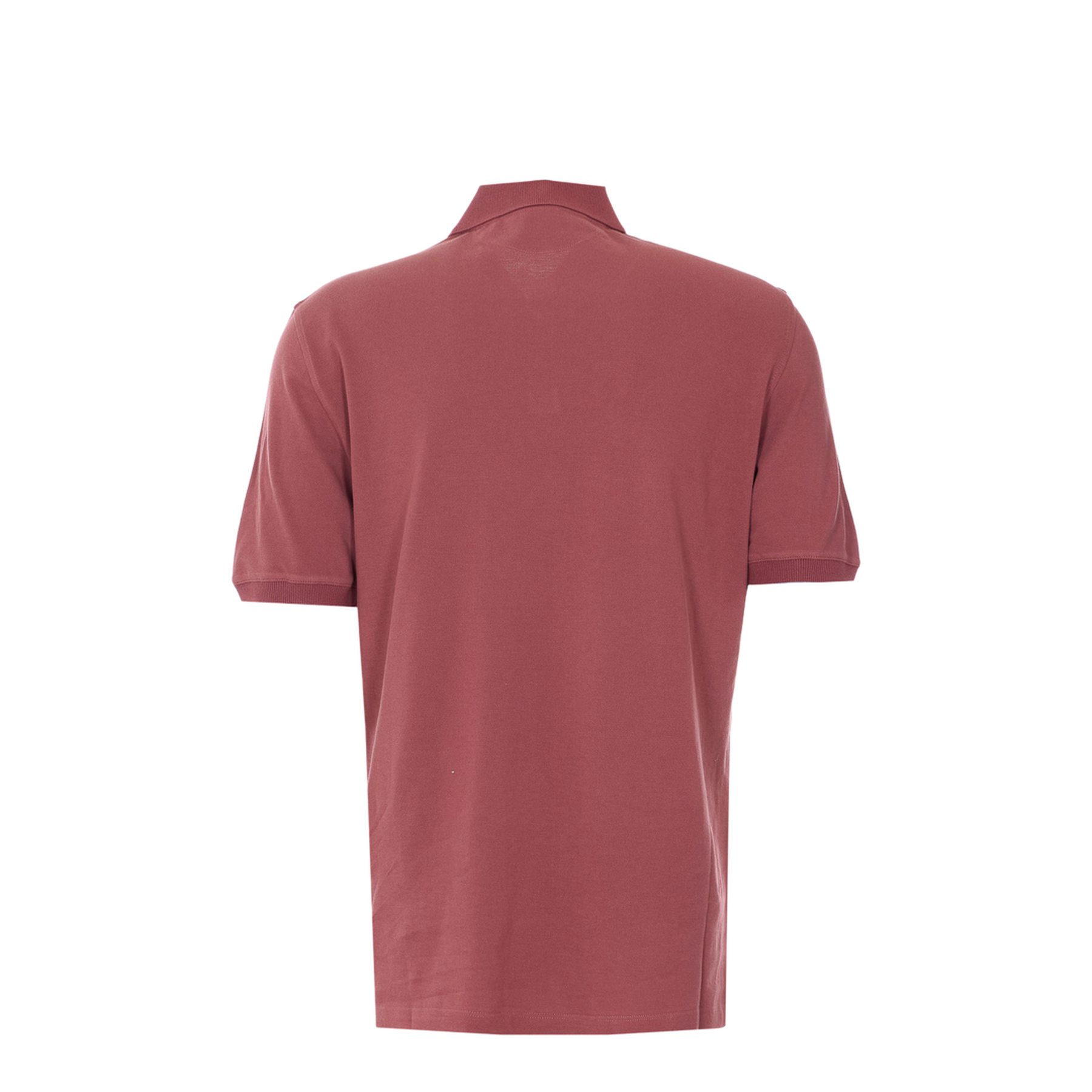 Printed Logo Cotton Polo Shirt - Red