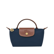 Longchamp Le Pliage Original Pouch with handle Navy - Recycled canvas