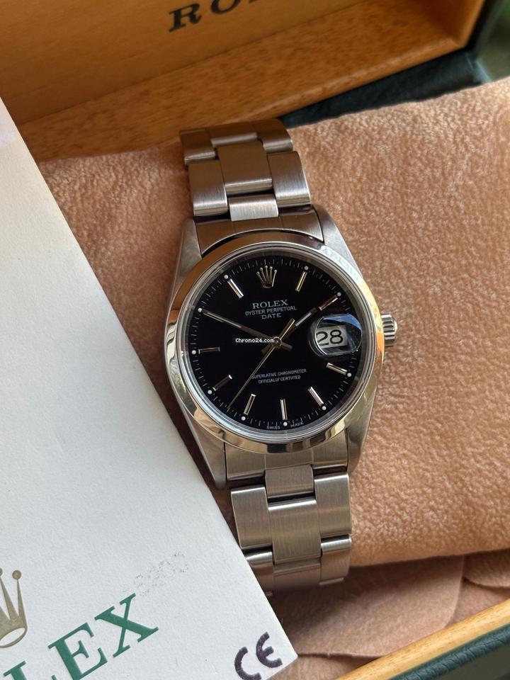 Rolex | Oyster Perpetual | 15200 | Steel | 34 mm | Steel | Black | Automatic