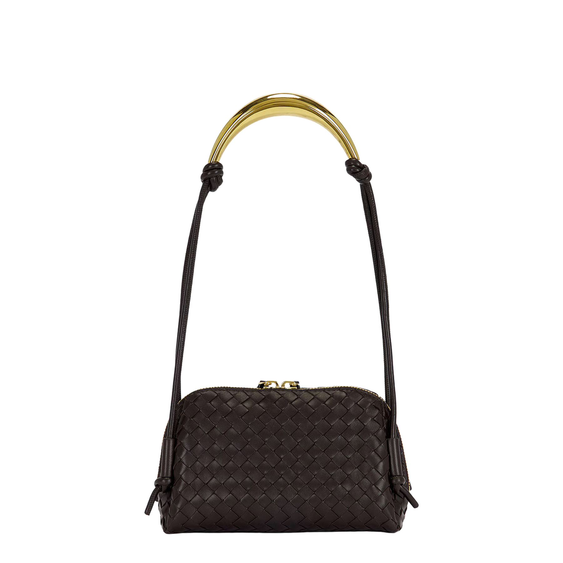 Concert Intrecciato Lambskin Pouch - Barolo