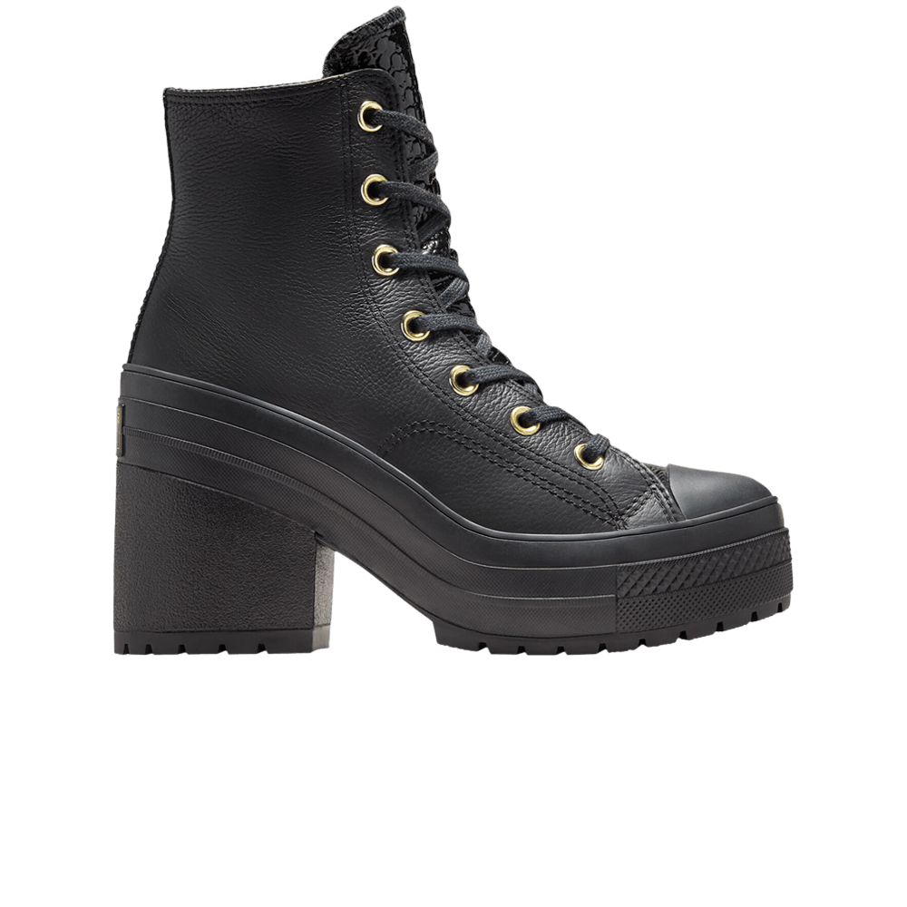 Wmns Chuck 70 De Luxe Heel Platform High 'Black Light Gold'