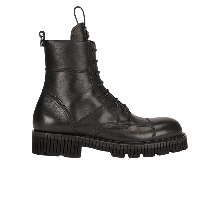 Dolce & Gabbana Bernini Combat Boot Black