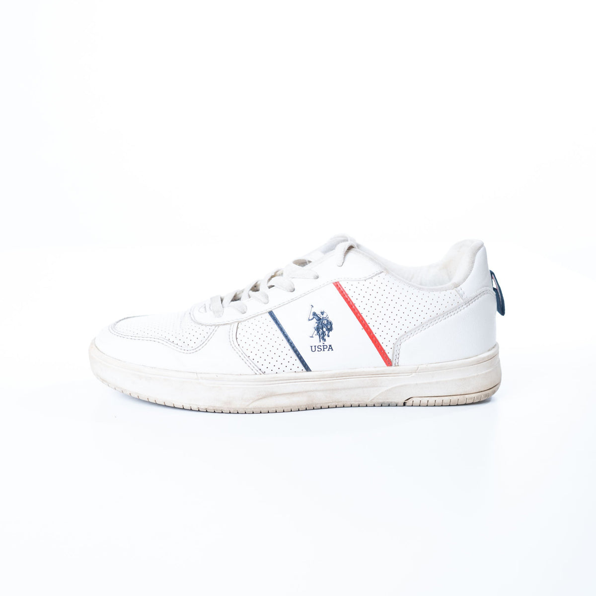 US Polo Assn Off White Reggie Sneakers (UK 7)