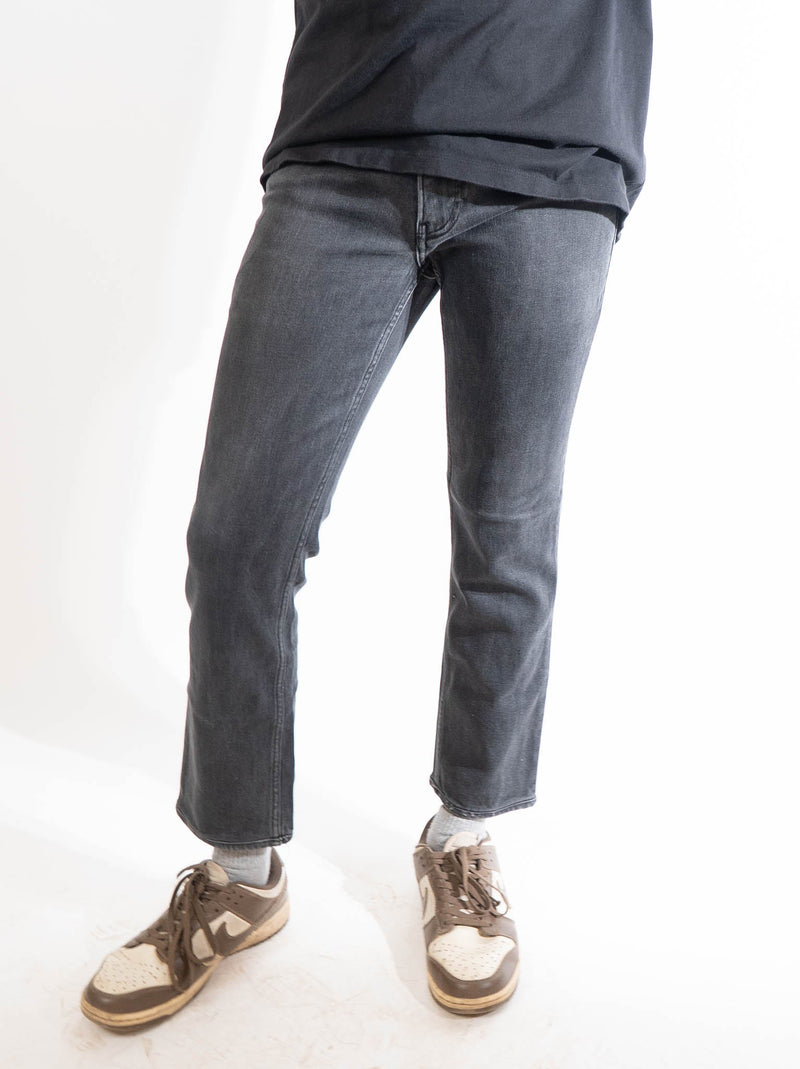 Calvin Klein Jeans Visual Washed Black Cotton Slim Fit Jeans (30)