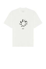 ALL SAINTS HALO SS CREW CHALK WHITE TSHIRT