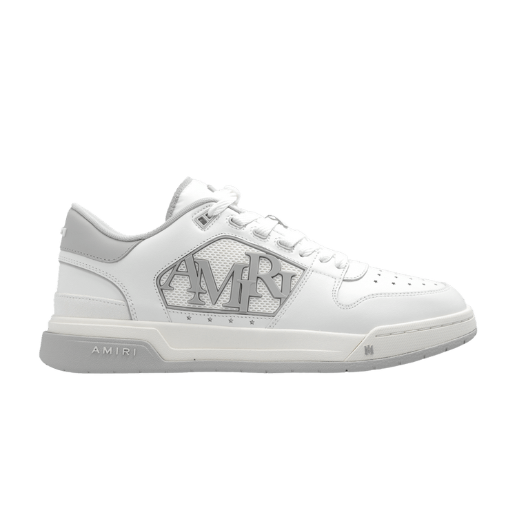 Amiri Classic Low Logo - White Grey